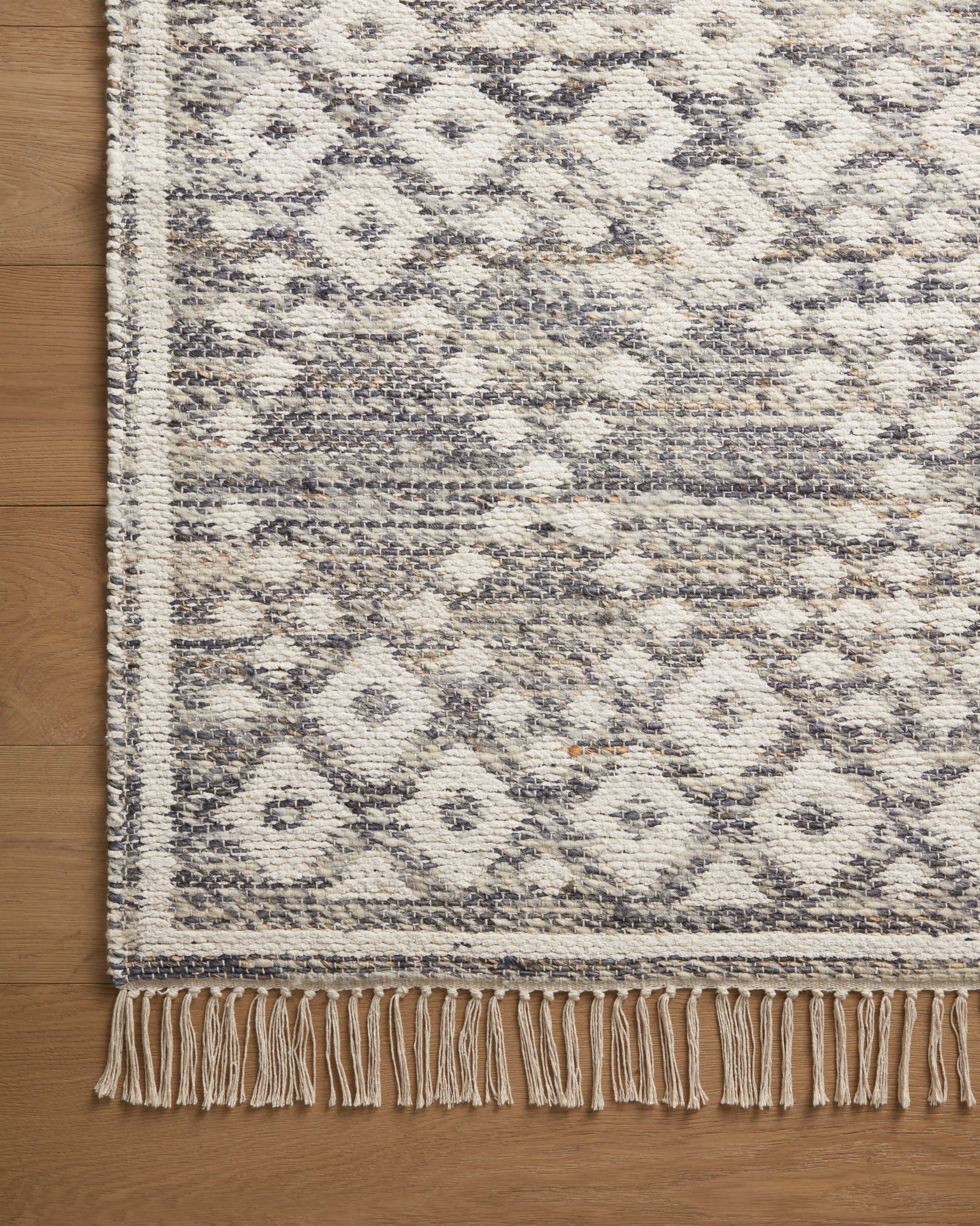 Angela Rose x Loloi Rivers Denim / Ivory Rug 0-RUGS-patterned Loloi