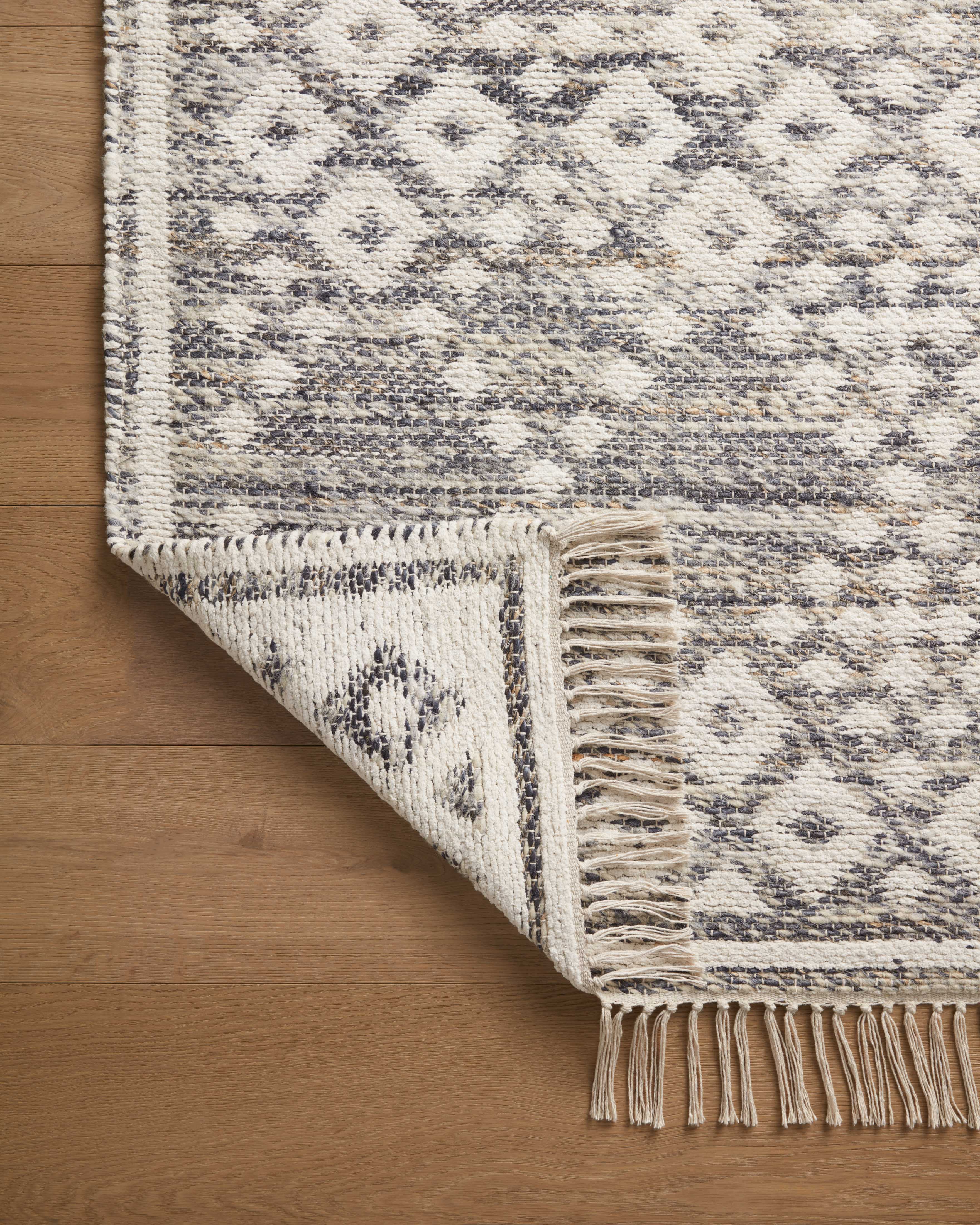 Angela Rose x Loloi Rivers Denim / Ivory Rug 0-RUGS-patterned Loloi