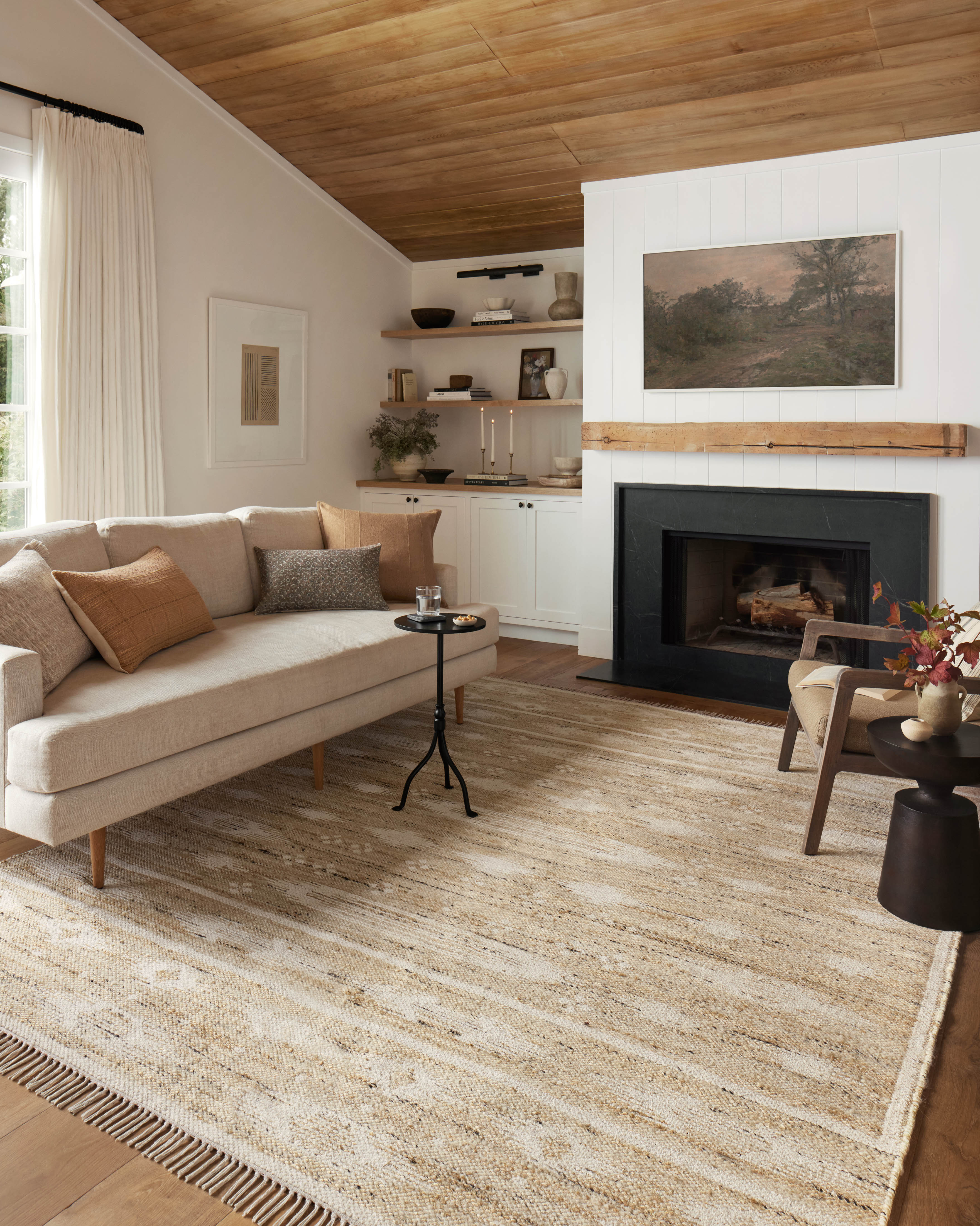 Angela Rose x Loloi Rivers Natural / Ivory Rug 0-RUGS-patterned Loloi