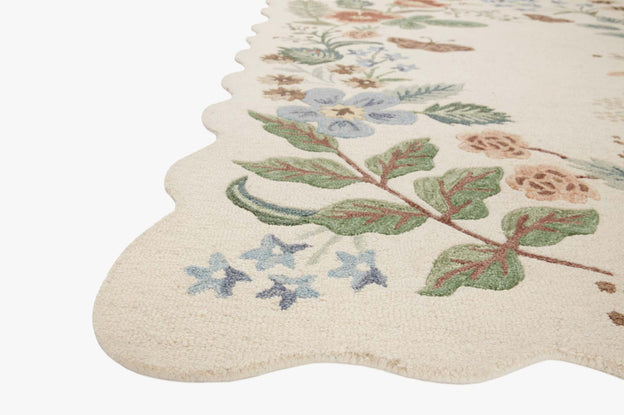 Rifle Paper Co. x Loloi Silhouette Cream Rug 0-RUGS - wool Loloi