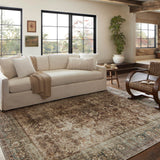 Magnolia Home by Joanna Gaines x Loloi Sinclair Rust / Lagoon Rug 0-RUGS-patterned Loloi