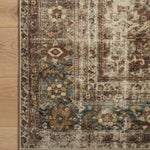 Magnolia Home by Joanna Gaines x Loloi Sinclair Rust / Lagoon Rug 0-RUGS-patterned Loloi