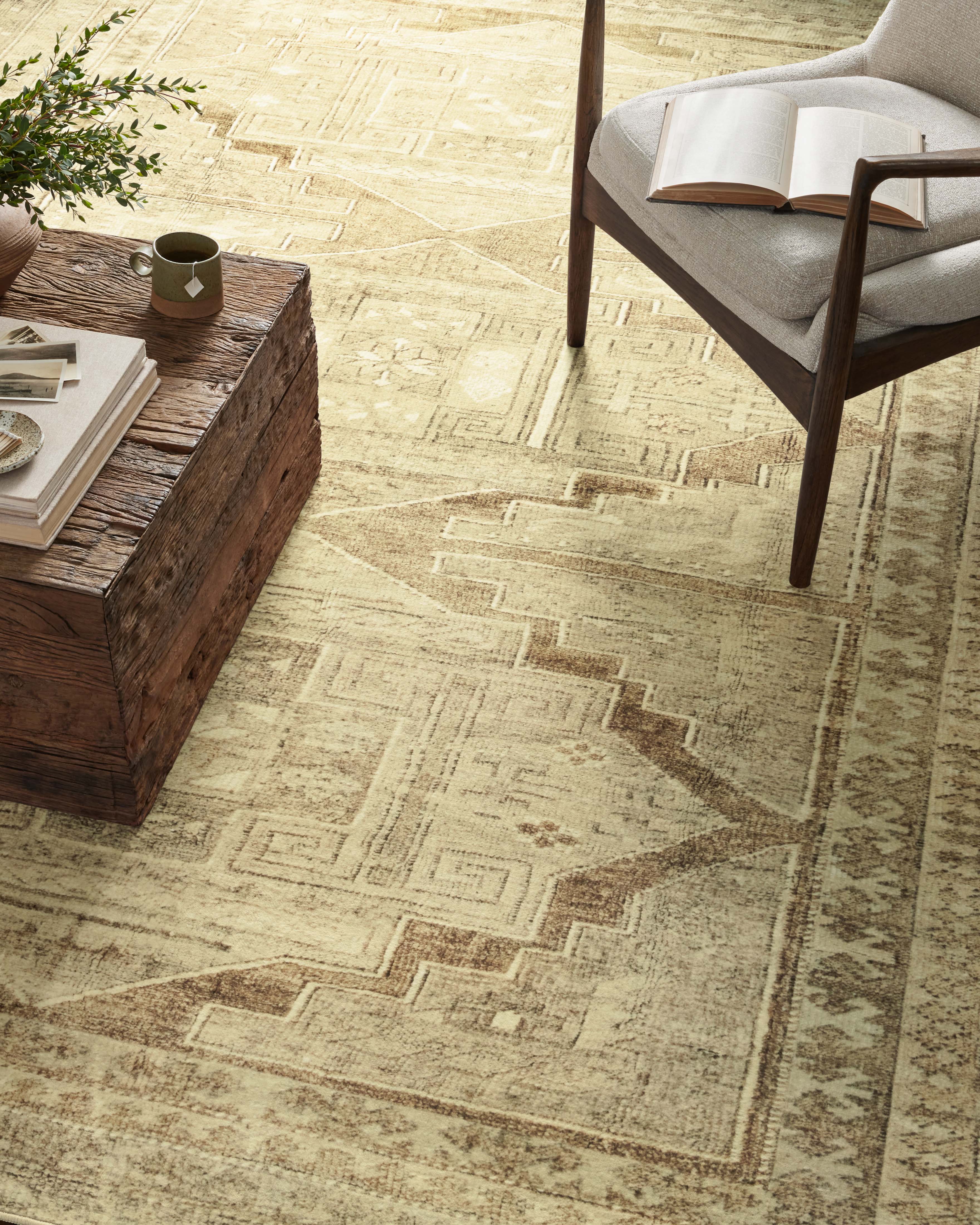 OVERSTOCK - Loloi Sinclair Khaki / Tobacco Rug - 7'6" x 9'6" IN STORE - Sale Rugs Loloi