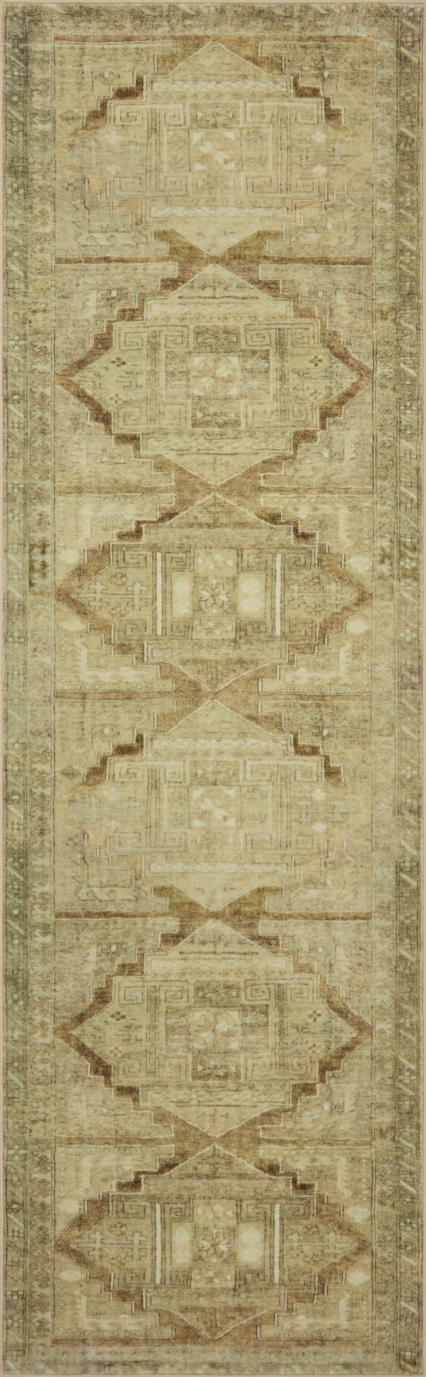 OVERSTOCK - Loloi Sinclair Khaki / Tobacco Rug - 7'6" x 9'6" IN STORE - Sale Rugs Loloi