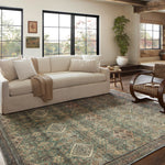 Magnolia Home by Joanna Gaines x Loloi Sinclair Turquoise / Multi Rug 1 - RUGS - patterned Loloi