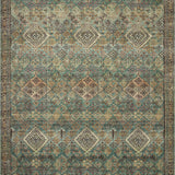 Magnolia Home by Joanna Gaines x Loloi Sinclair Turquoise / Multi Rug 1 - RUGS - patterned Loloi