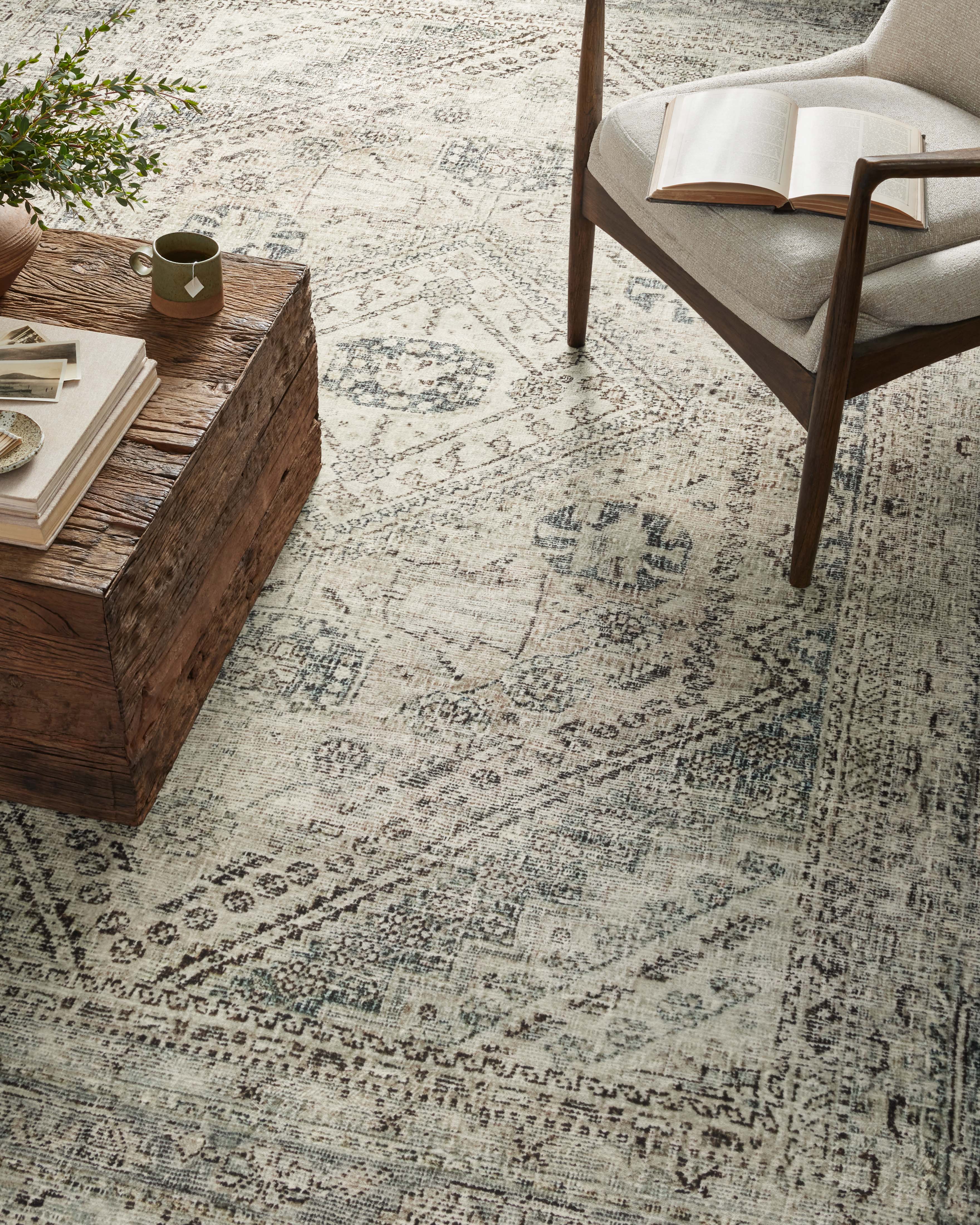 Magnolia Home by Joanna Gaines x Loloi Sinclair Natural / Sage Rug 0-RUGS-patterned Loloi