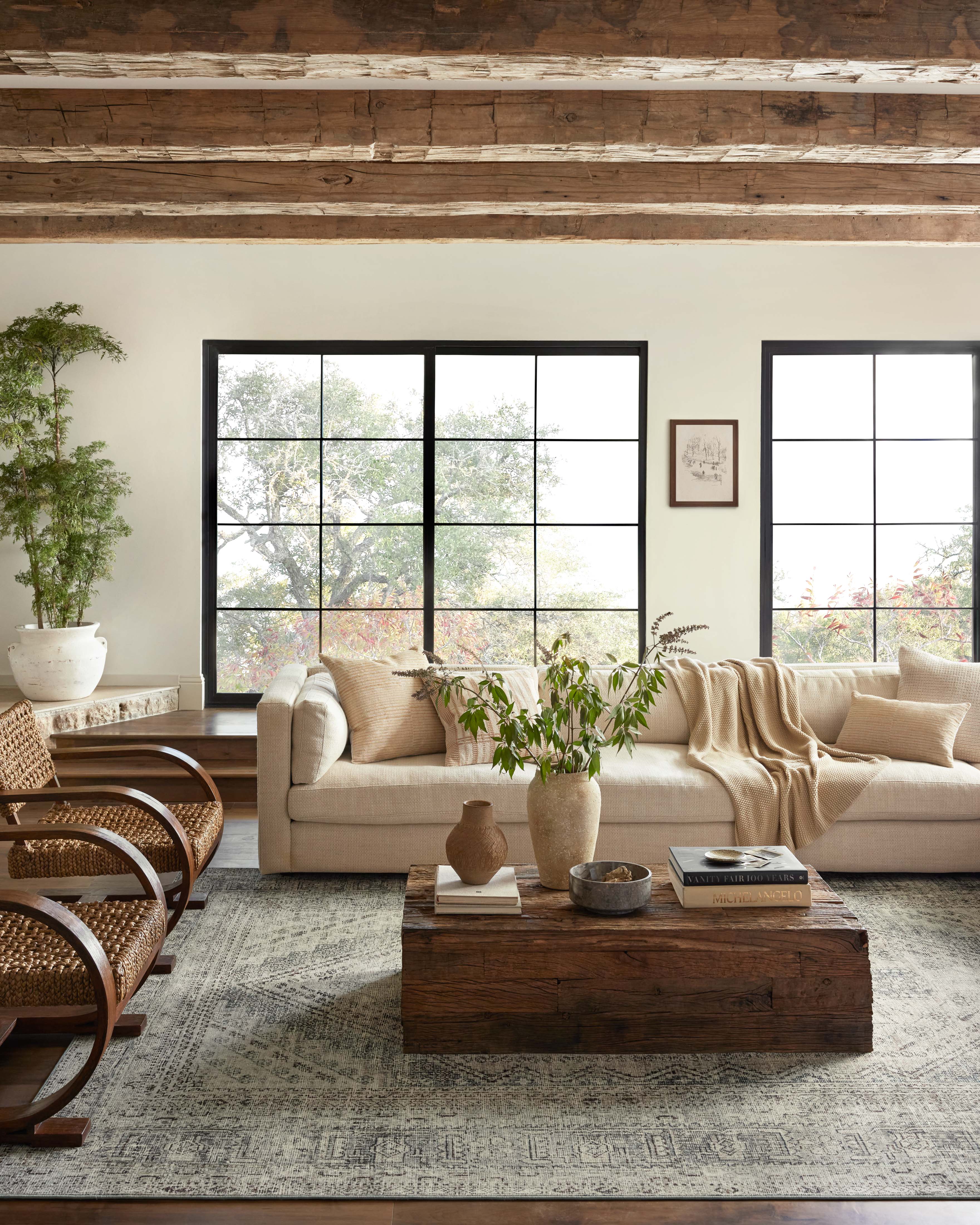 Magnolia Home by Joanna Gaines x Loloi Sinclair Natural / Sage Rug 0-RUGS-patterned Loloi