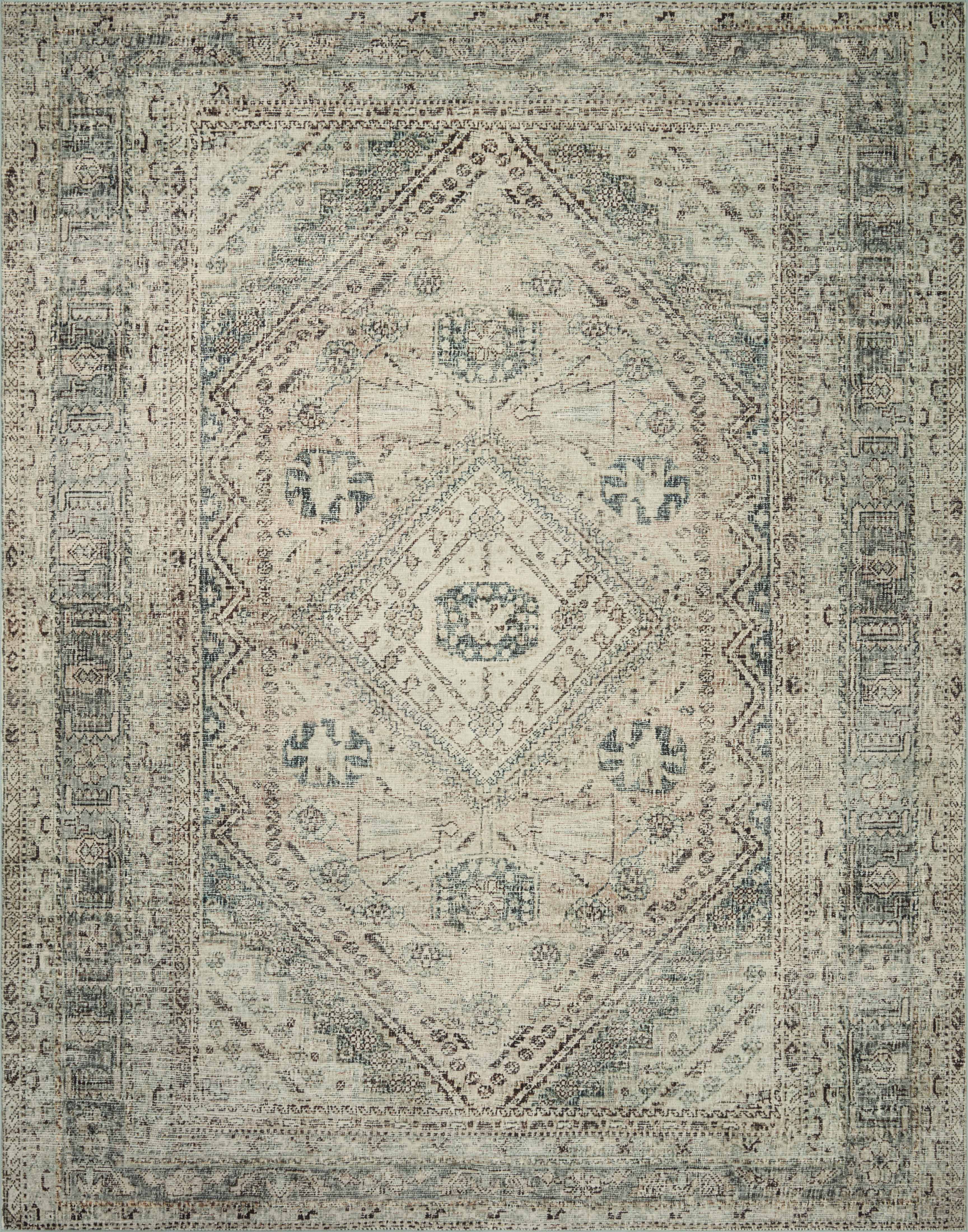 Magnolia Home by Joanna Gaines x Loloi Sinclair Natural / Sage Rug 0-RUGS-patterned Loloi