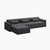 Gus* Modern Mix Modular Sectional 8 - b - FURNITURE - modular - mix Gus 4 Piece Sectional Mowat Raven