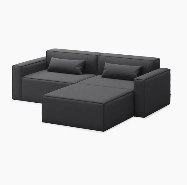 Gus* Modern Mix Modular Sectional 8 - b - FURNITURE - modular - mix Gus 3 Piece Sectional Mowat Raven