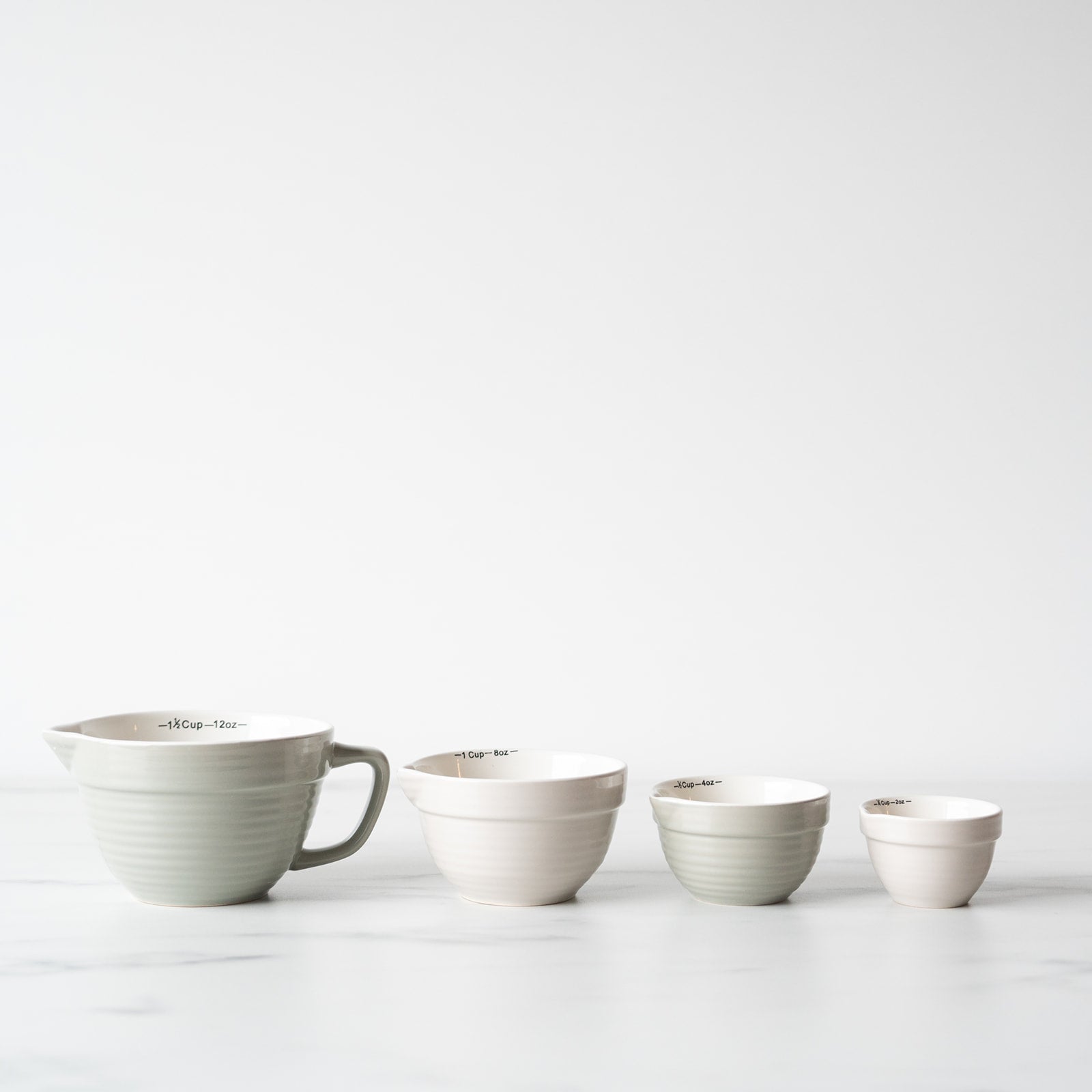 Stoneware Batter Bowl Measuring Cup Set measuring cups Creative Co-op (DYA)