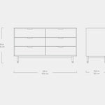 Gus* Modern Munro 6 Drawer Dresser 16 - FURNITURE - dresser Gus