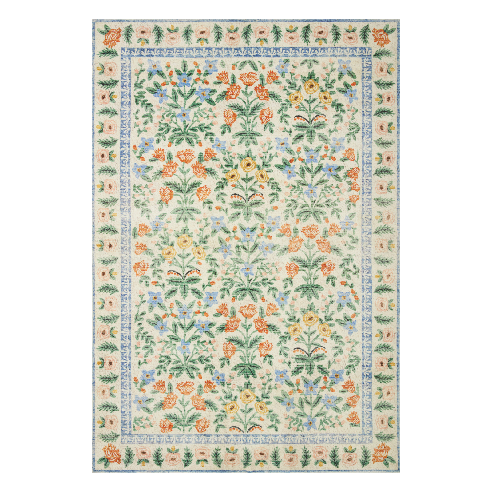 Rifle Paper Co. x Loloi Eden Mughal Garden Cream Rug 0-RUGS-patterned Loloi