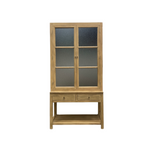 Rosemary Reclaimed Wood Glass Cabinet 7 - FURNITURE - bookcase/cabinet Hauer Market Natural