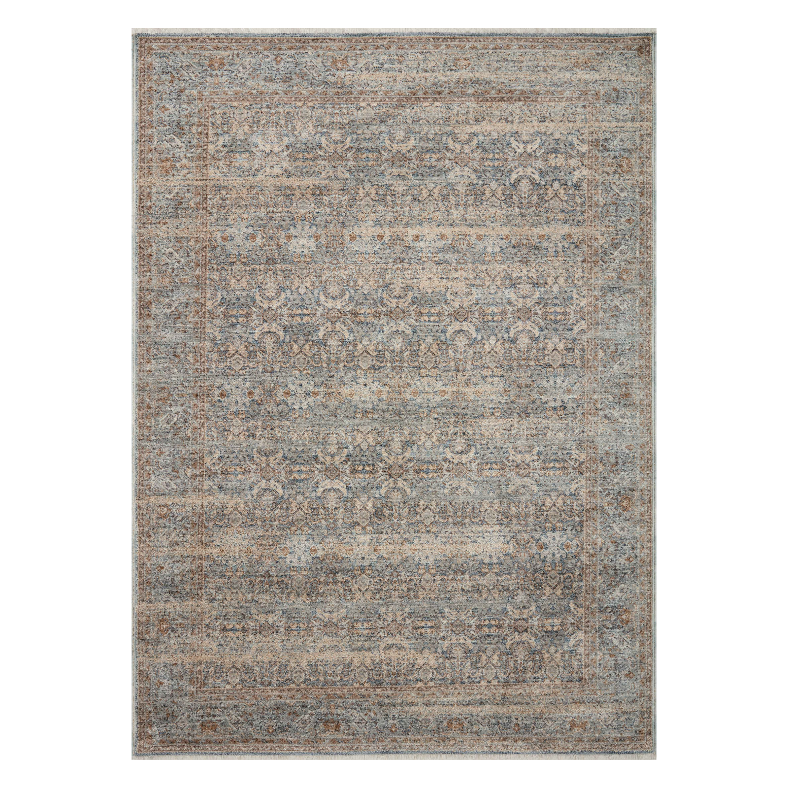 Angela Rose x Loloi Blake Ocean/ Mocha Rug 0-RUGS Loloi