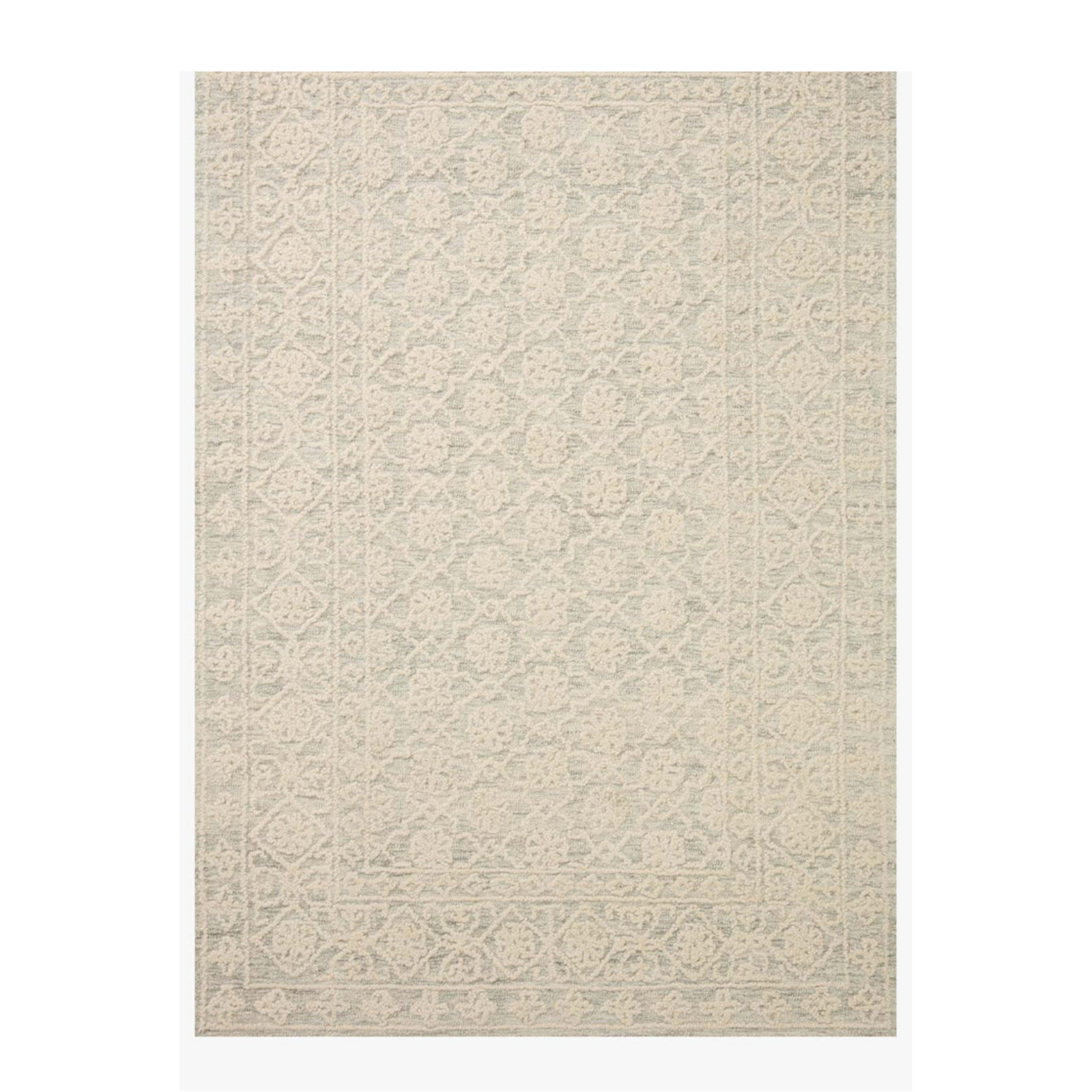 Loloi Cecelia Mist / Ivory Rug RUGS - wool Loloi