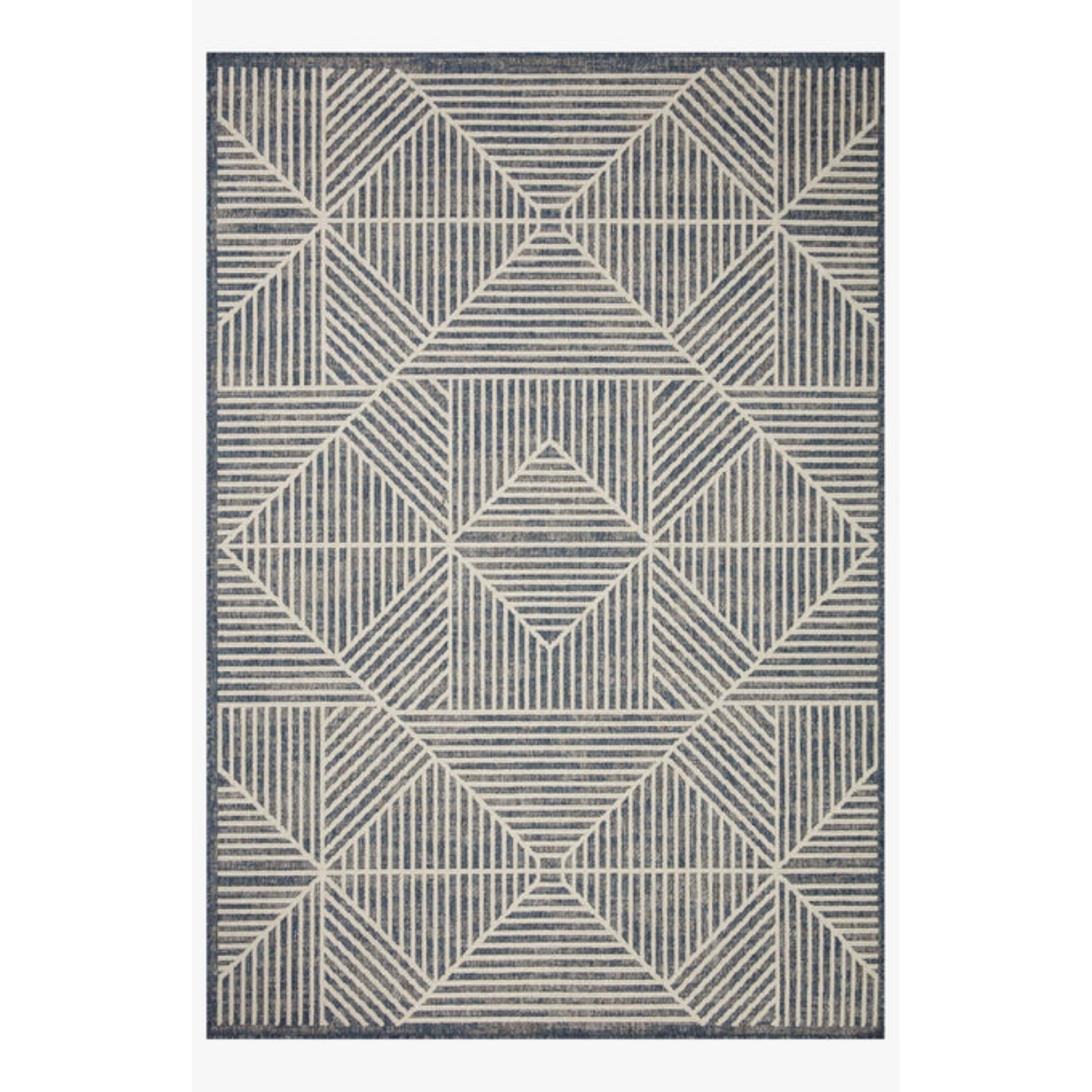 Loloi Rainier Denim / Ivory Outdoor Rug 5-Rugs - indoor/outdoor Loloi