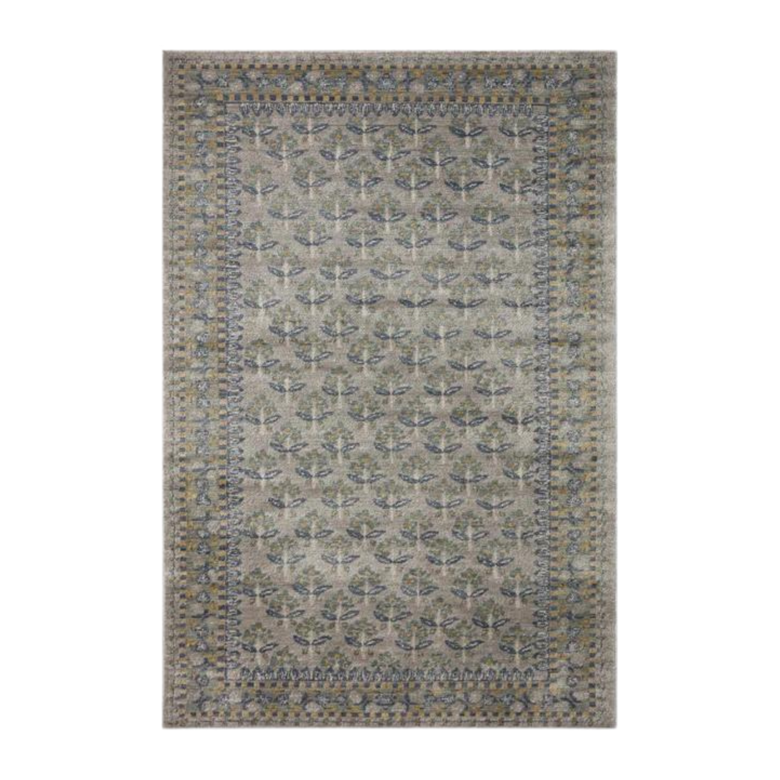Rifle Paper Co. X Loloi/ Fiore Forte Grey Rug 0-RUGS-patterned Loloi
