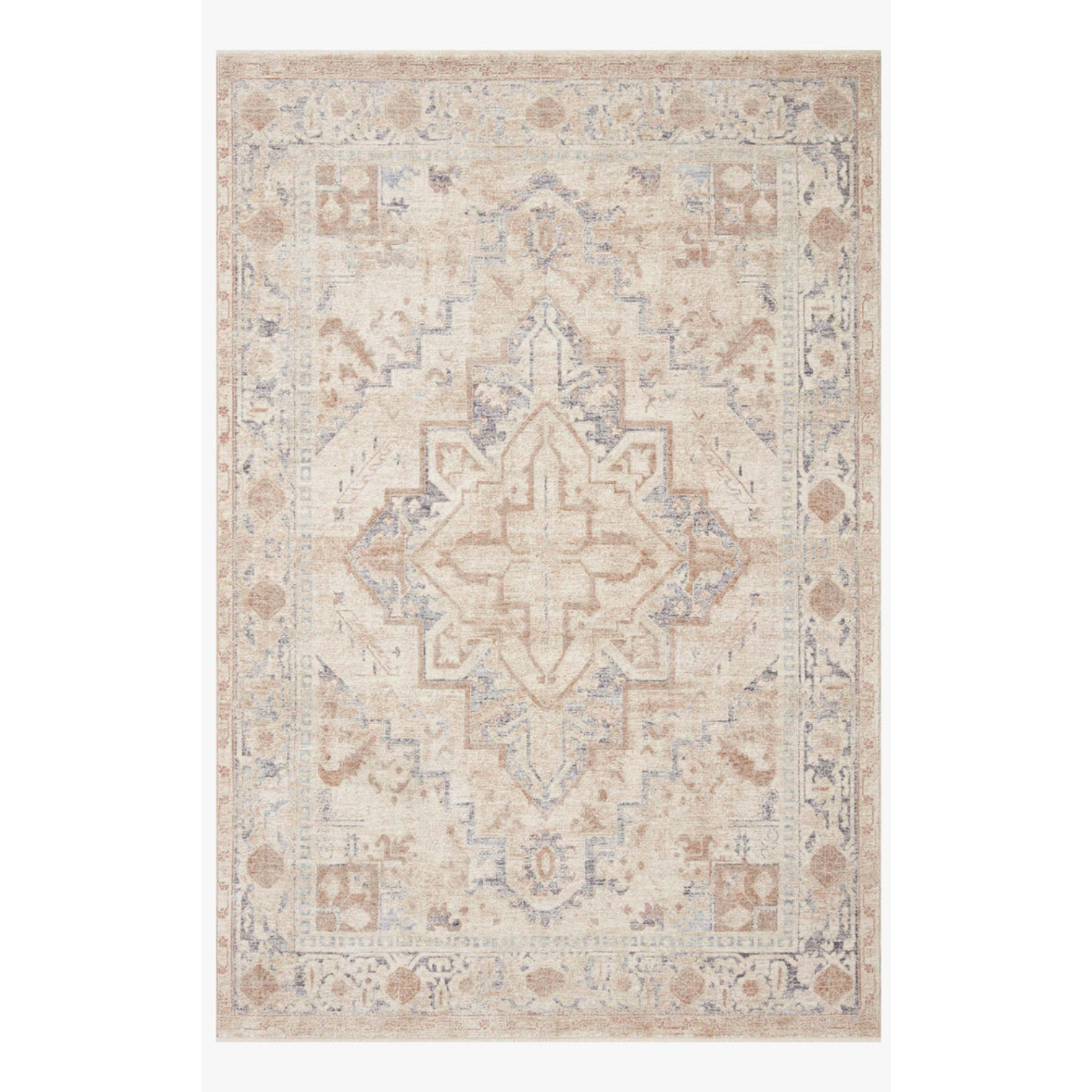 Loloi Carlisle Beige / Slate Rug - Rug & Weave