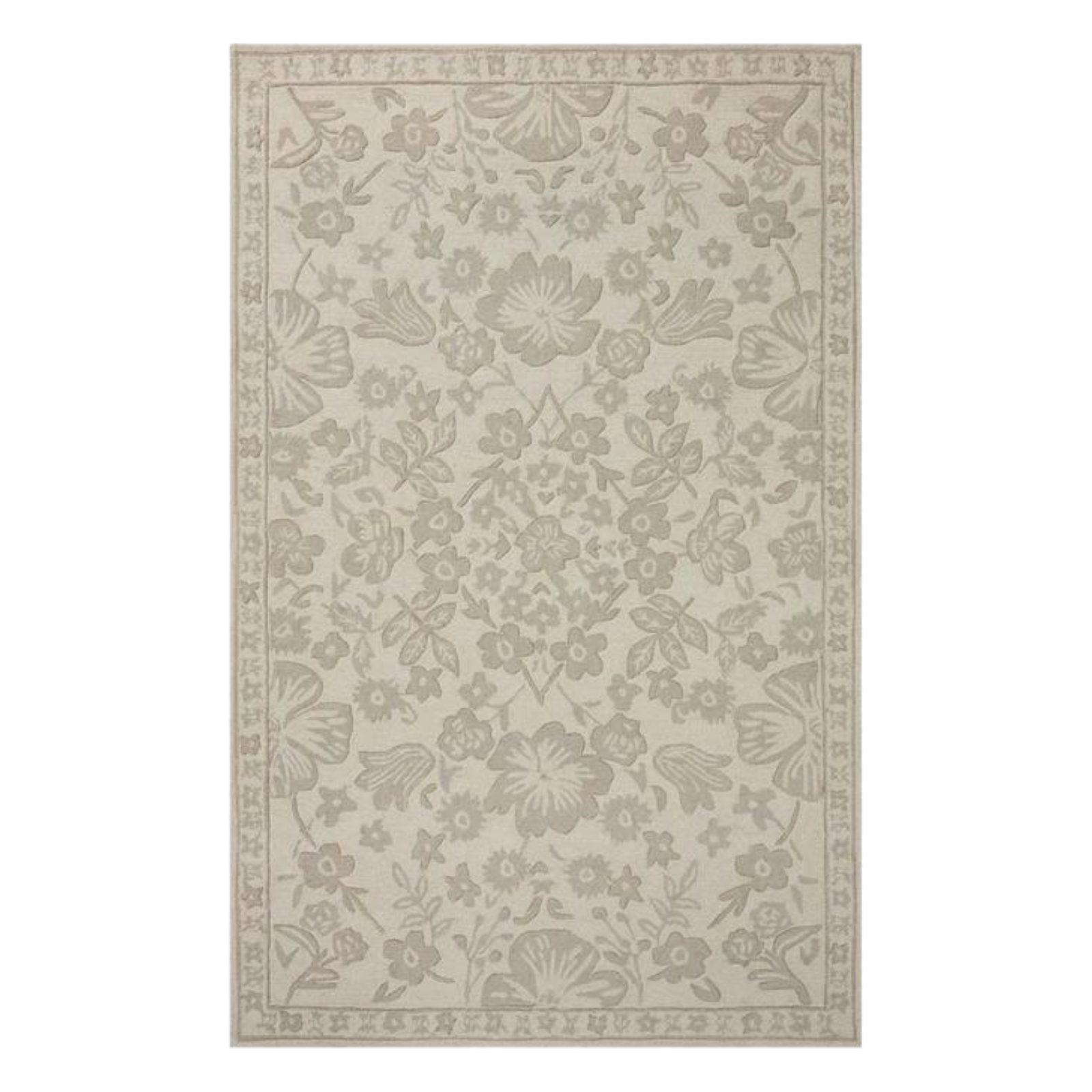 Rifle Paper Co. X Loloi/ Arboretum Rose Garden Ivory Rug 3 - RUGS - patterned Loloi
