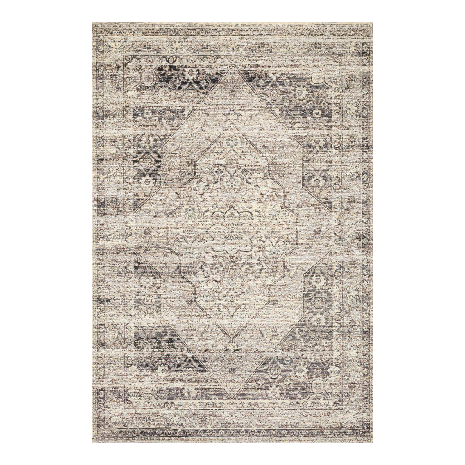 Loloi Mika Stone / Ivory Outdoor Rug 5-Rugs - indoor/outdoor Loloi