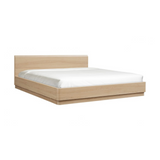 Curve Bed 13 - FURNITURE - bed Moe's Furniture Queen Oak