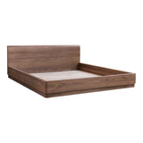 Curve Bed 13 - FURNITURE - bed Moe's Furniture Queen Walnut