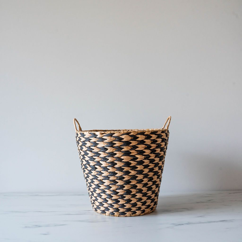 Houndstooth Woven Basket basket Abbott Collection Small