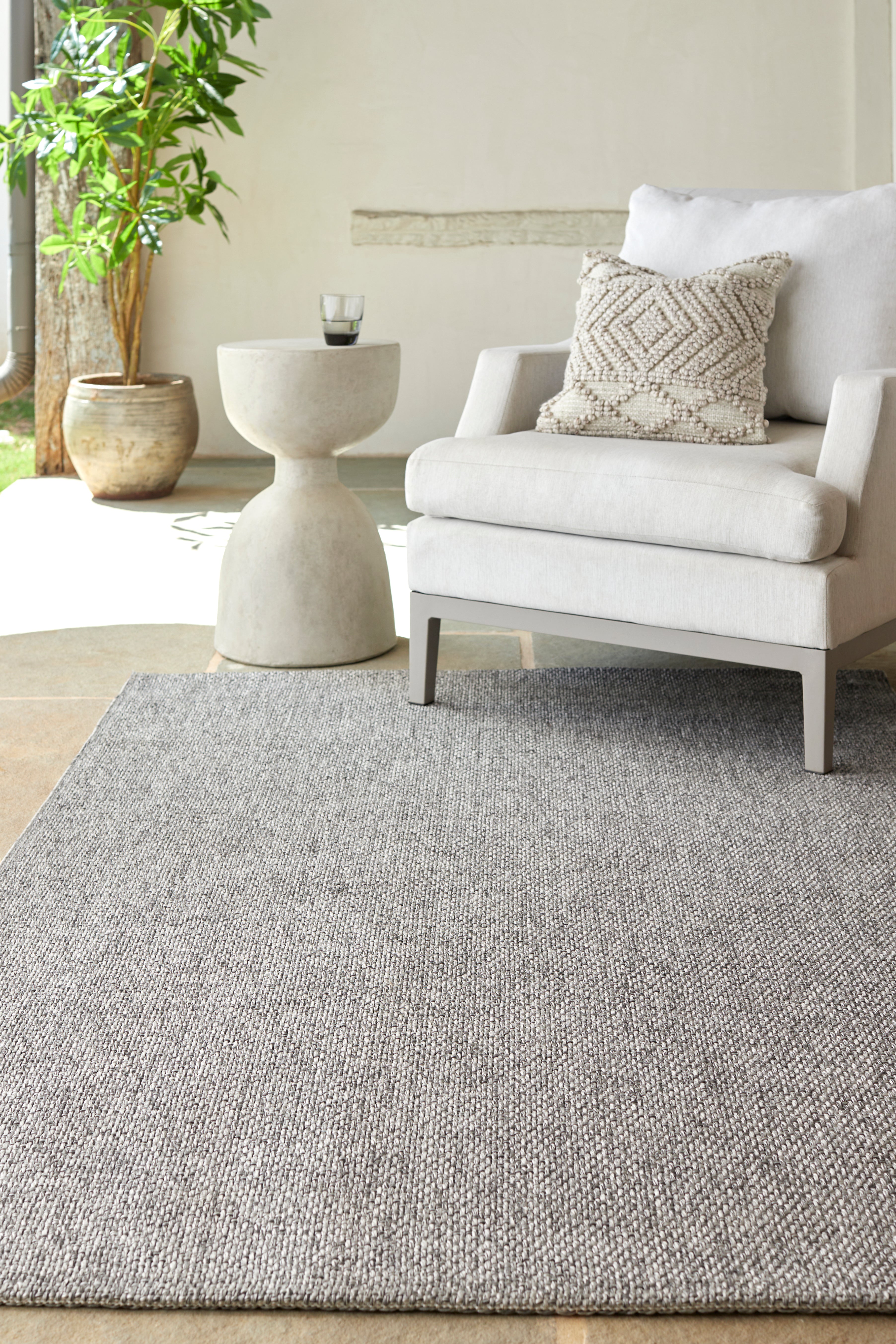 Becki Owens Birdie Silver Woven Rug 5-Rugs - indoor/outdoor Surya