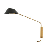 Sacramento Plug-in Sconce LIGHTING - sconce Hudson Valley Lighting Black