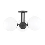 Stella Semi Flush LIGHITING - semi-flush Hudson Valley Lighting 18.25"W x 10.5"H Old Bronze