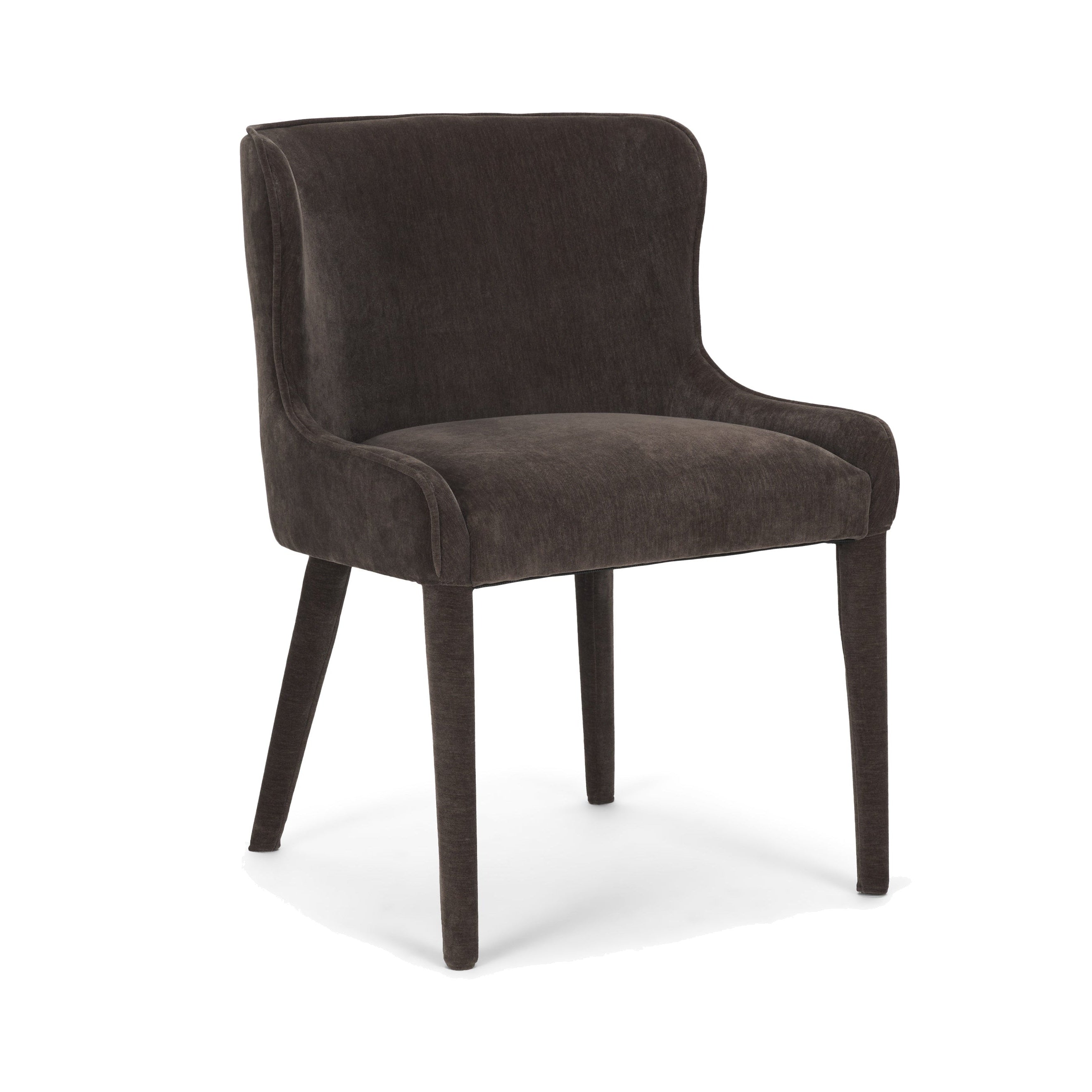 Norlan Dining Chair - set of 2 FURNITURE - dining chairs Mercana Charcoal Chenille