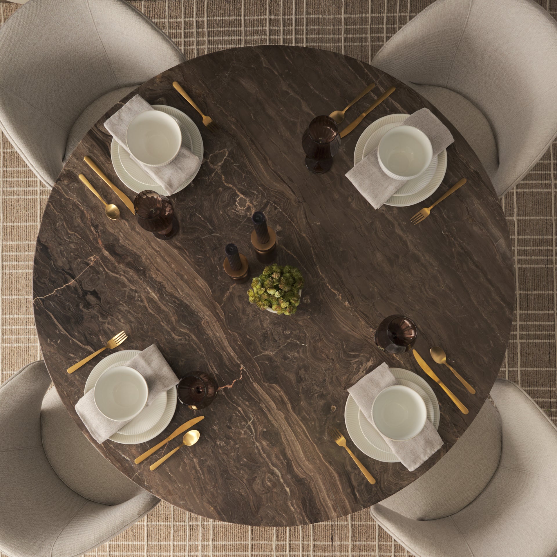 Alison Pedestal Dining Table Dining Tables Mercana