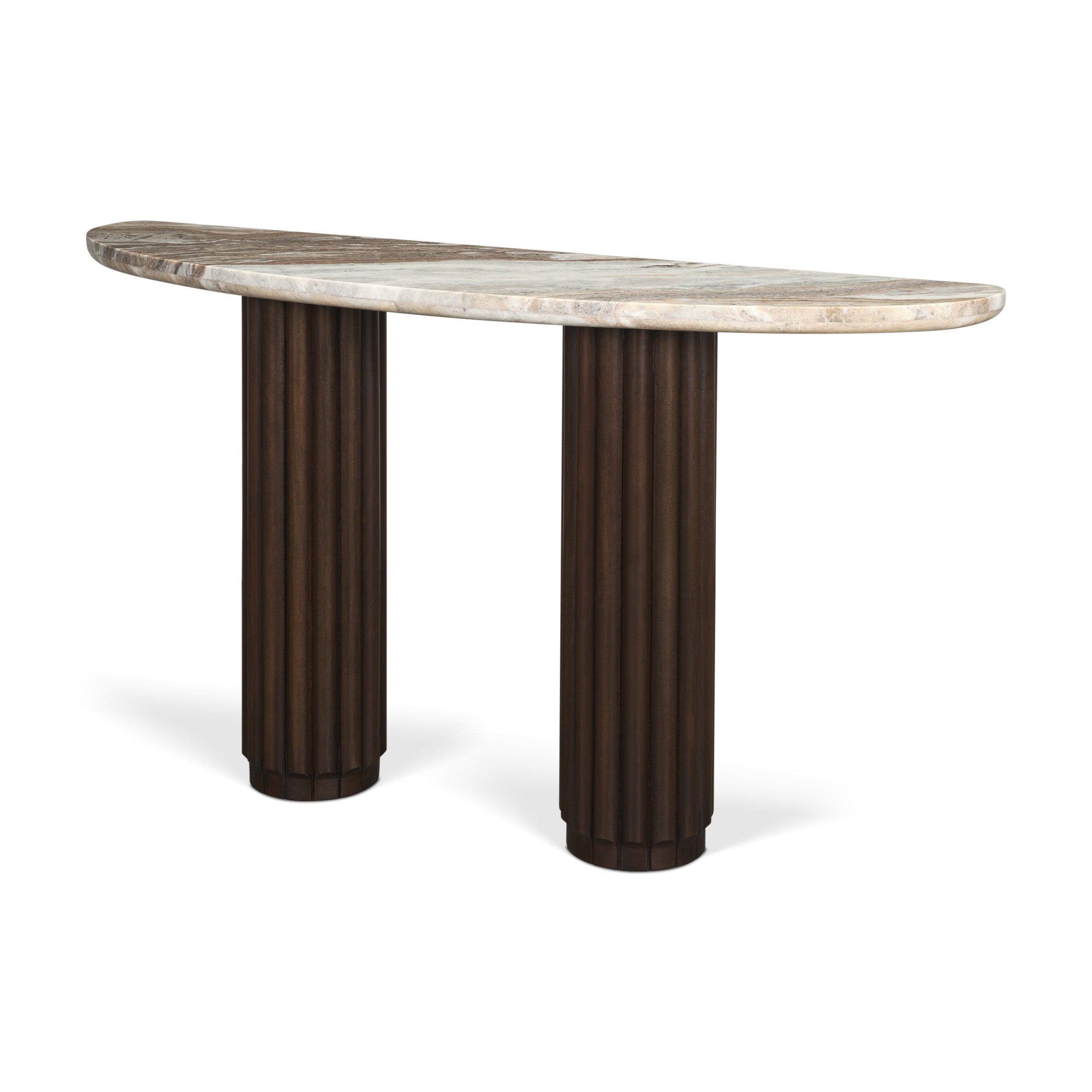 Marty Half Moon Console Table Console Tables Mercana