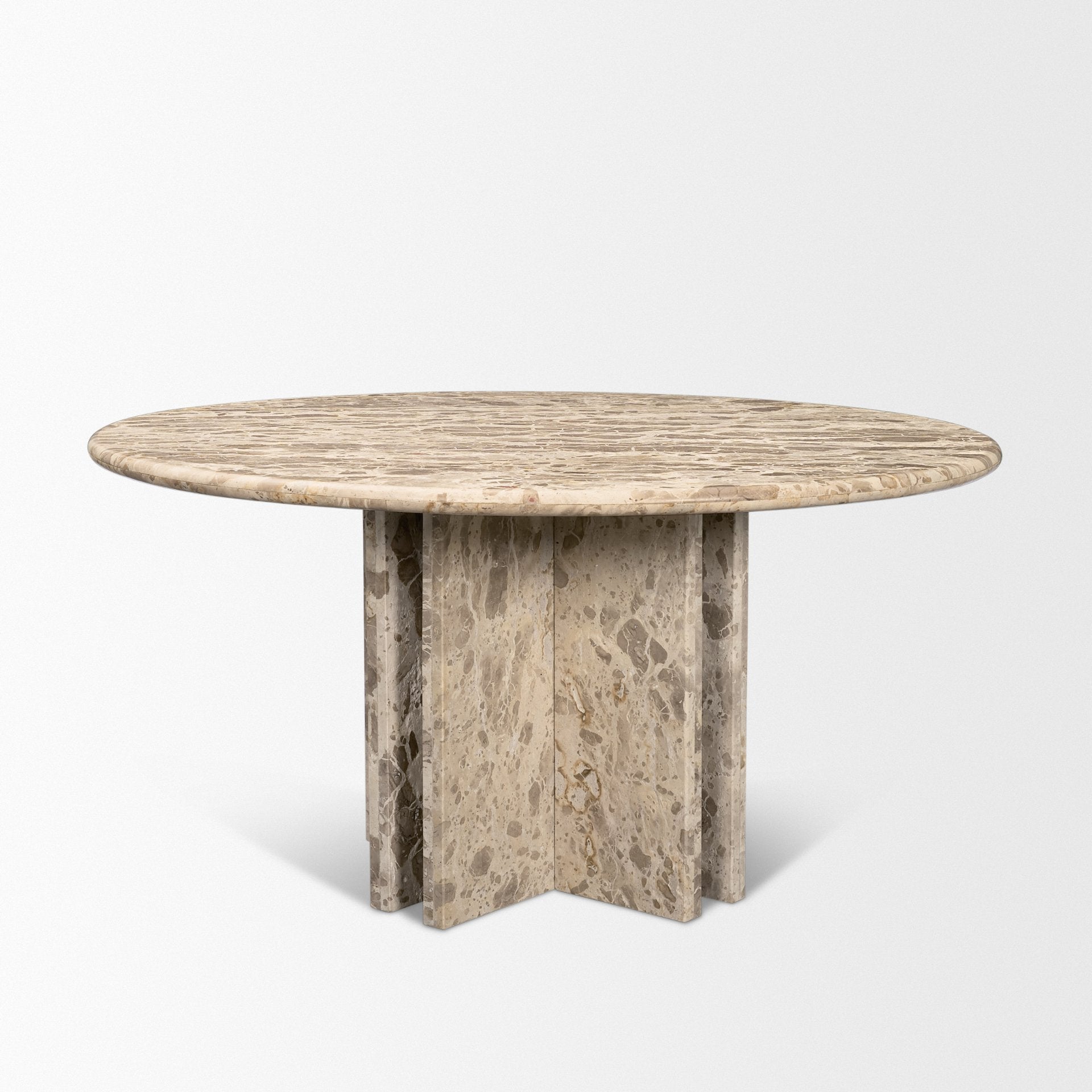 Riva Marble Round Dining Table Dining Tables Mercana