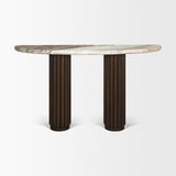 Marty Half Moon Console Table Console Tables Mercana