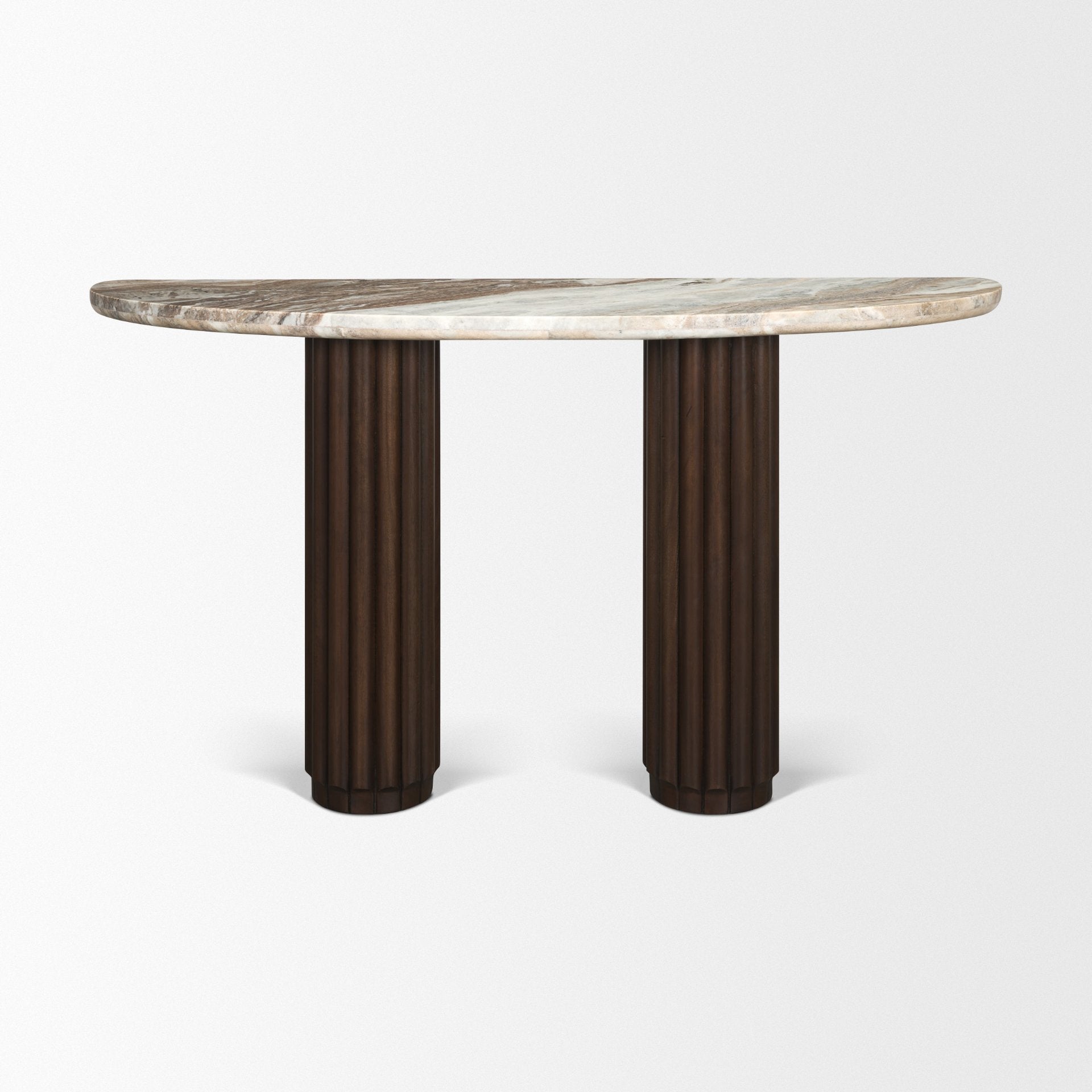 Marty Half Moon Console Table Console Tables Mercana