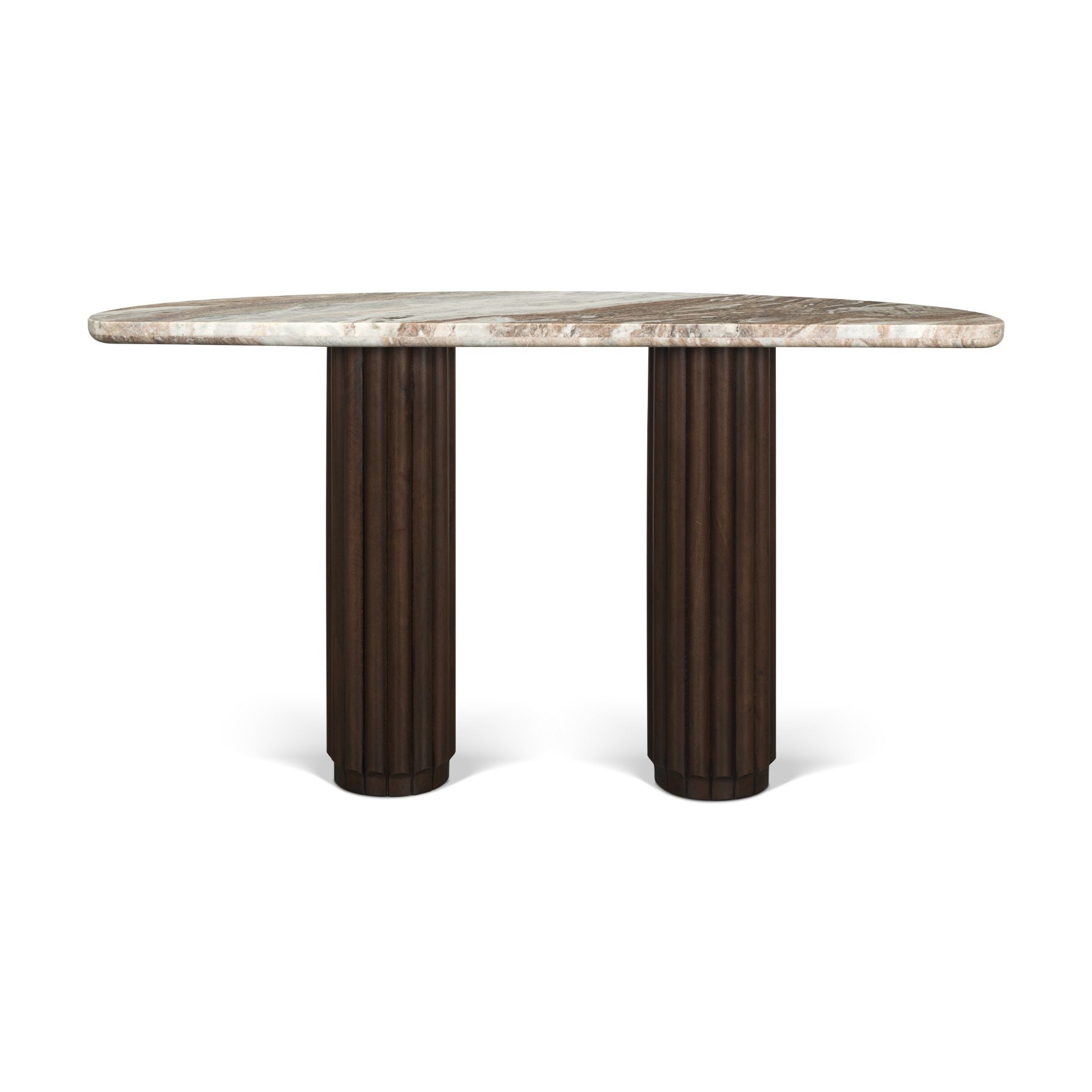 Marty Half Moon Console Table Console Tables Mercana