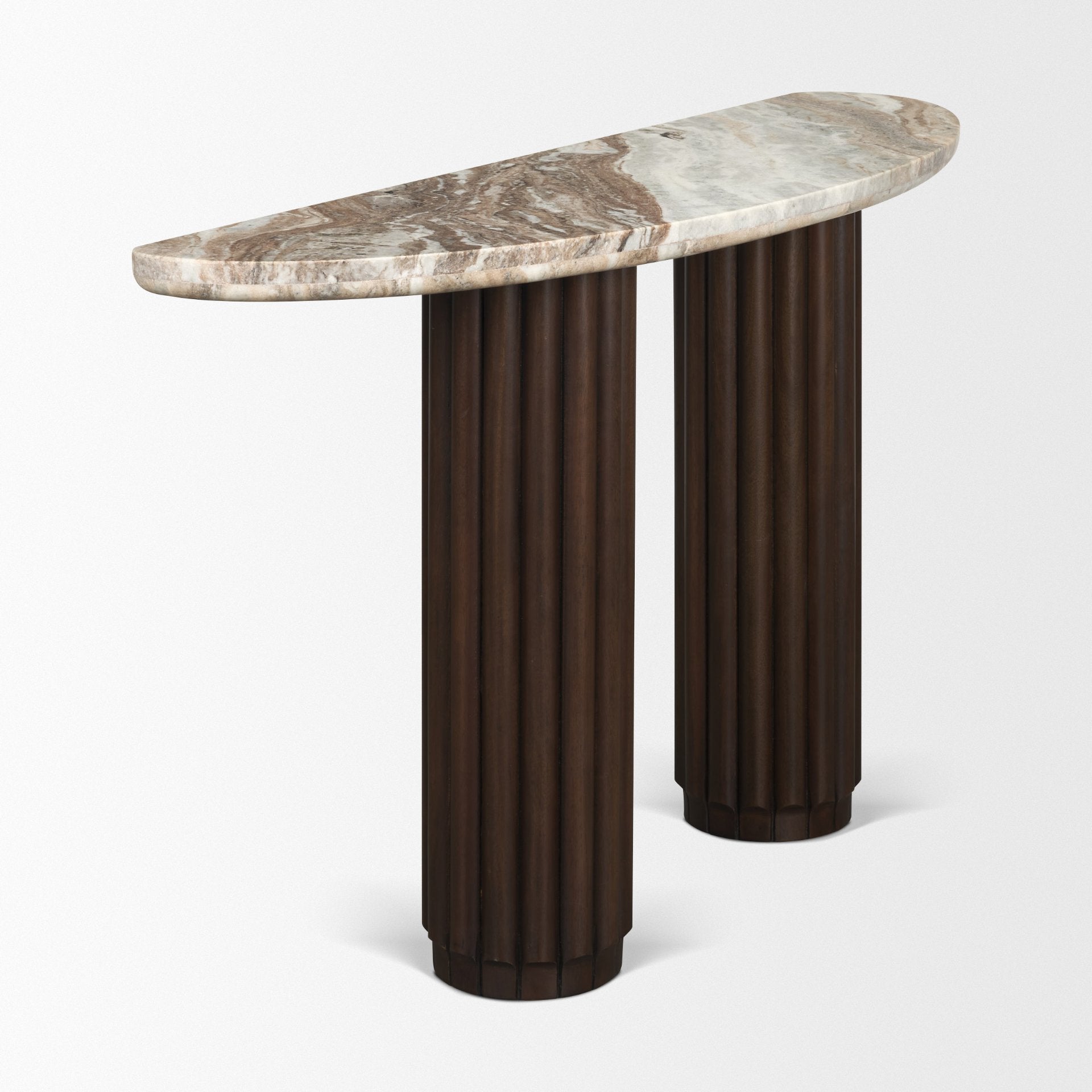 Marty Half Moon Console Table Console Tables Mercana