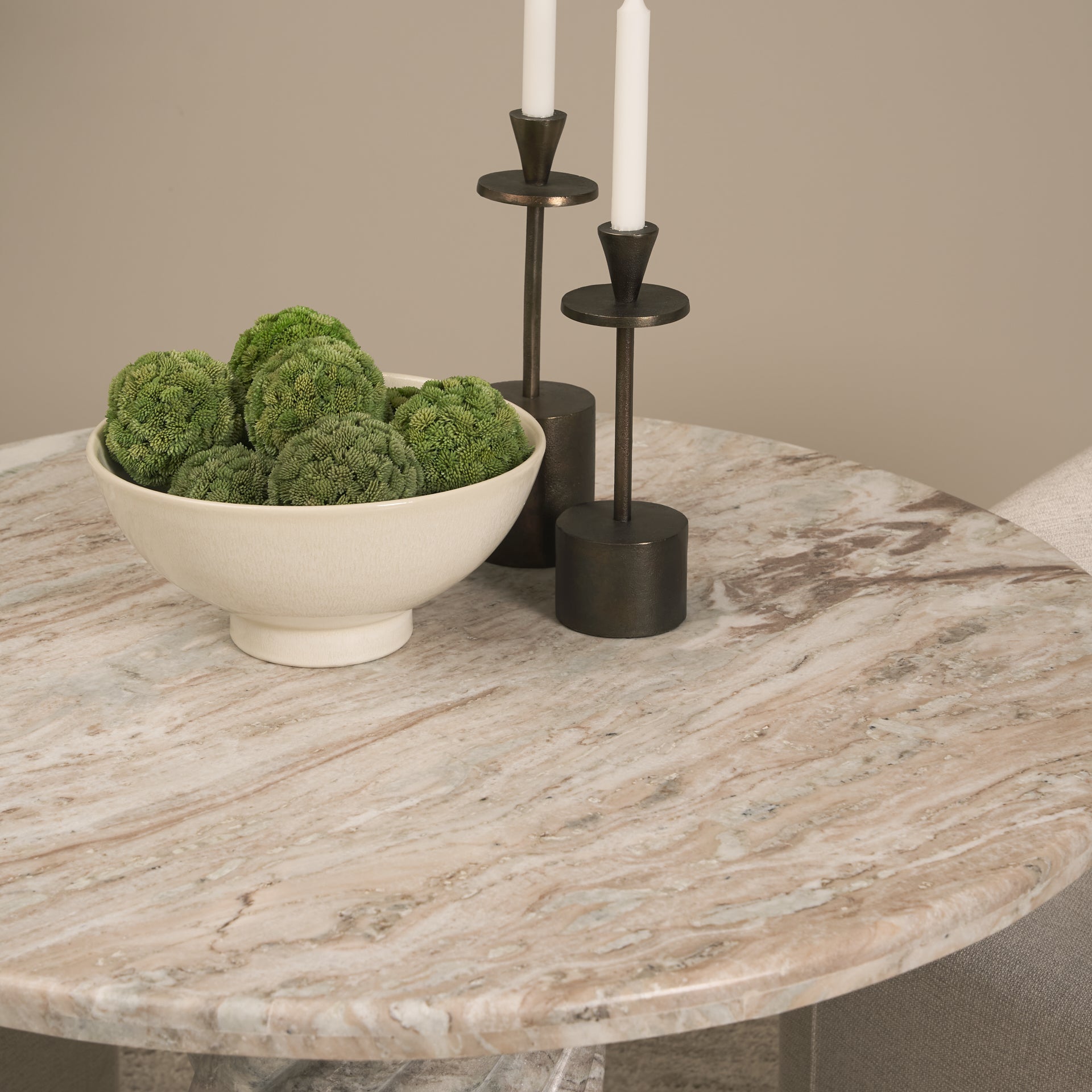 Rava Marble Round Dining Table Dining Tables Mercana