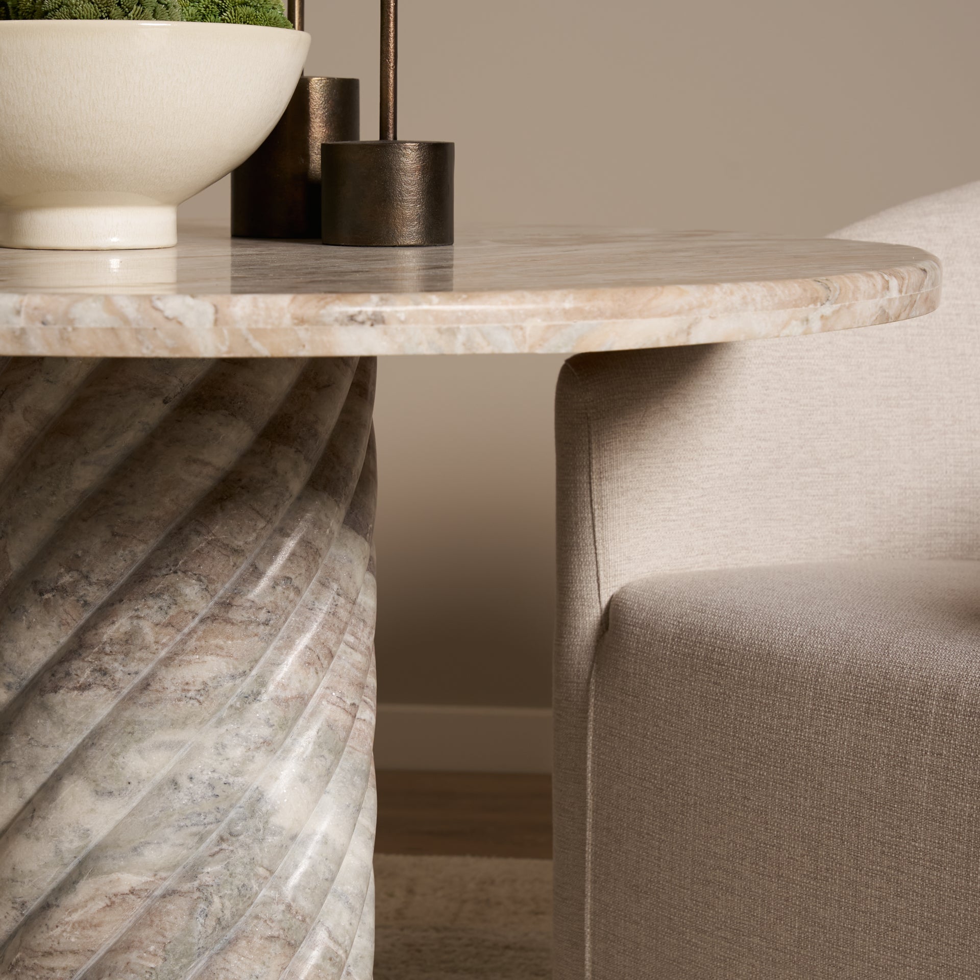 Rava Marble Round Dining Table Dining Tables Mercana