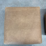 IN STORE - Dena Leather Ottoman FURNITURE - in store Rowe Furniture