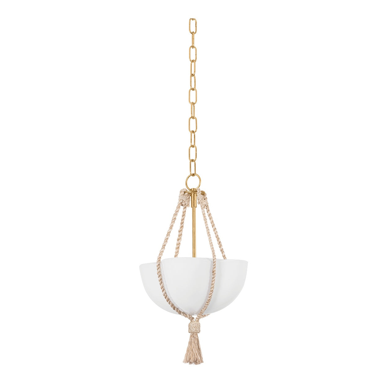 Amberley Pendant, Vintage Gold Leaf Small