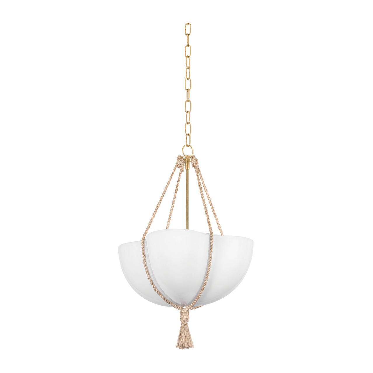 Amberley Pendant, Vintage Gold Leaf Medium