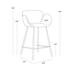 Walrose Counter Stool FURNITURE - counter stool Sunpan