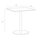Enka Square Bistro Table FURNITURE - dining table Sunpan