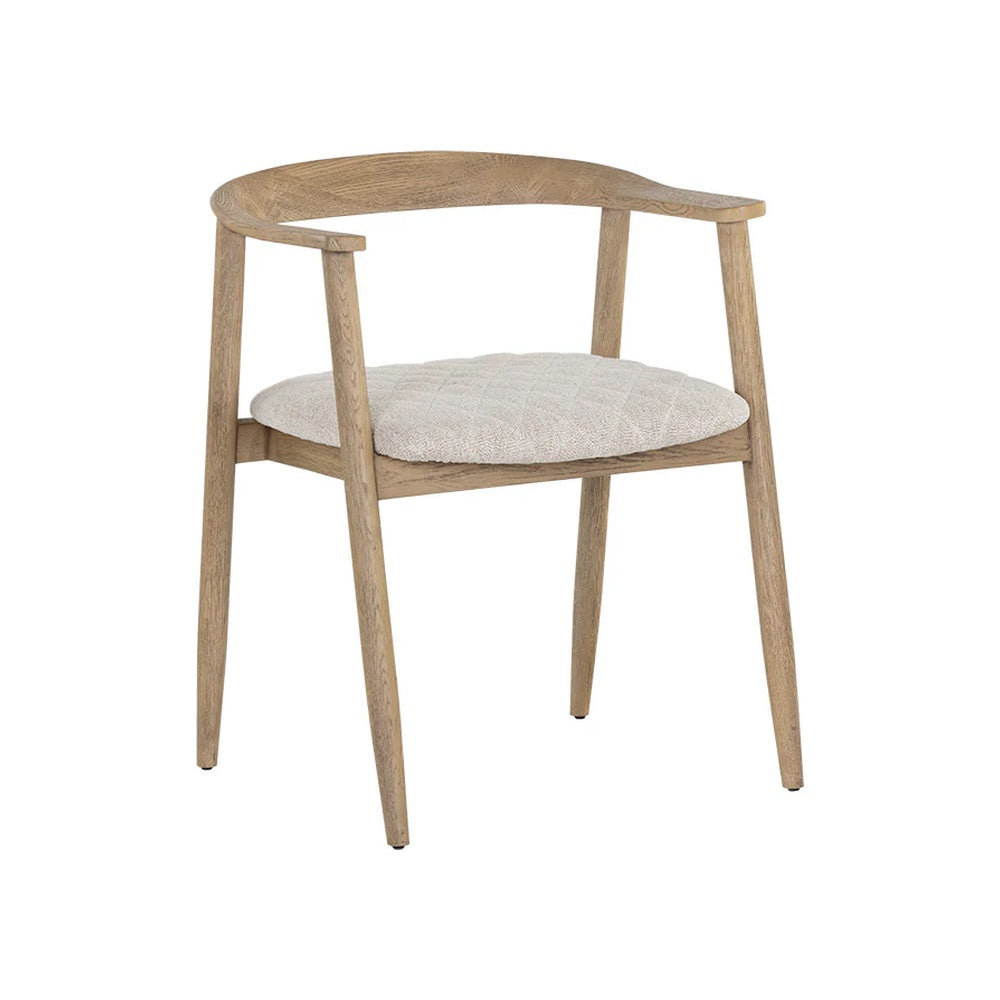Jerome Dining Armchair, Weathered Oak