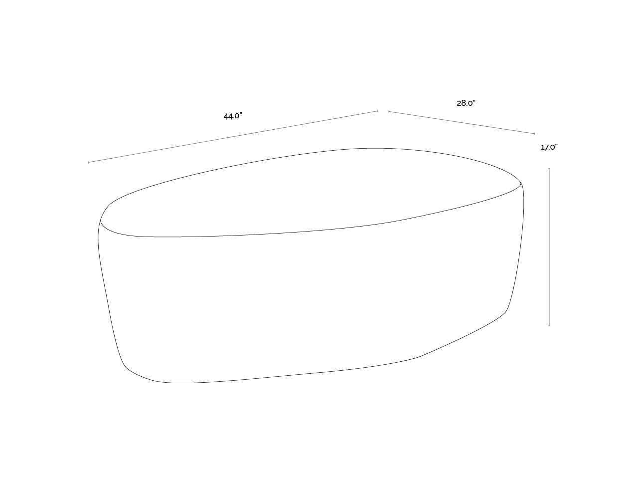 Sorya Ottoman FURNITURE - ottoman Sunpan