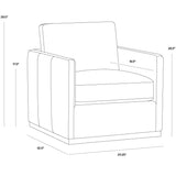 Portel Swivel Lounge Chair FURNITURE - lounge chair Sunpan